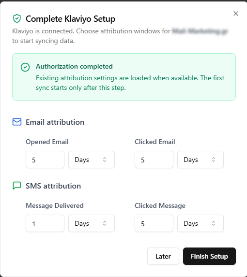 Configure Attribution Settings